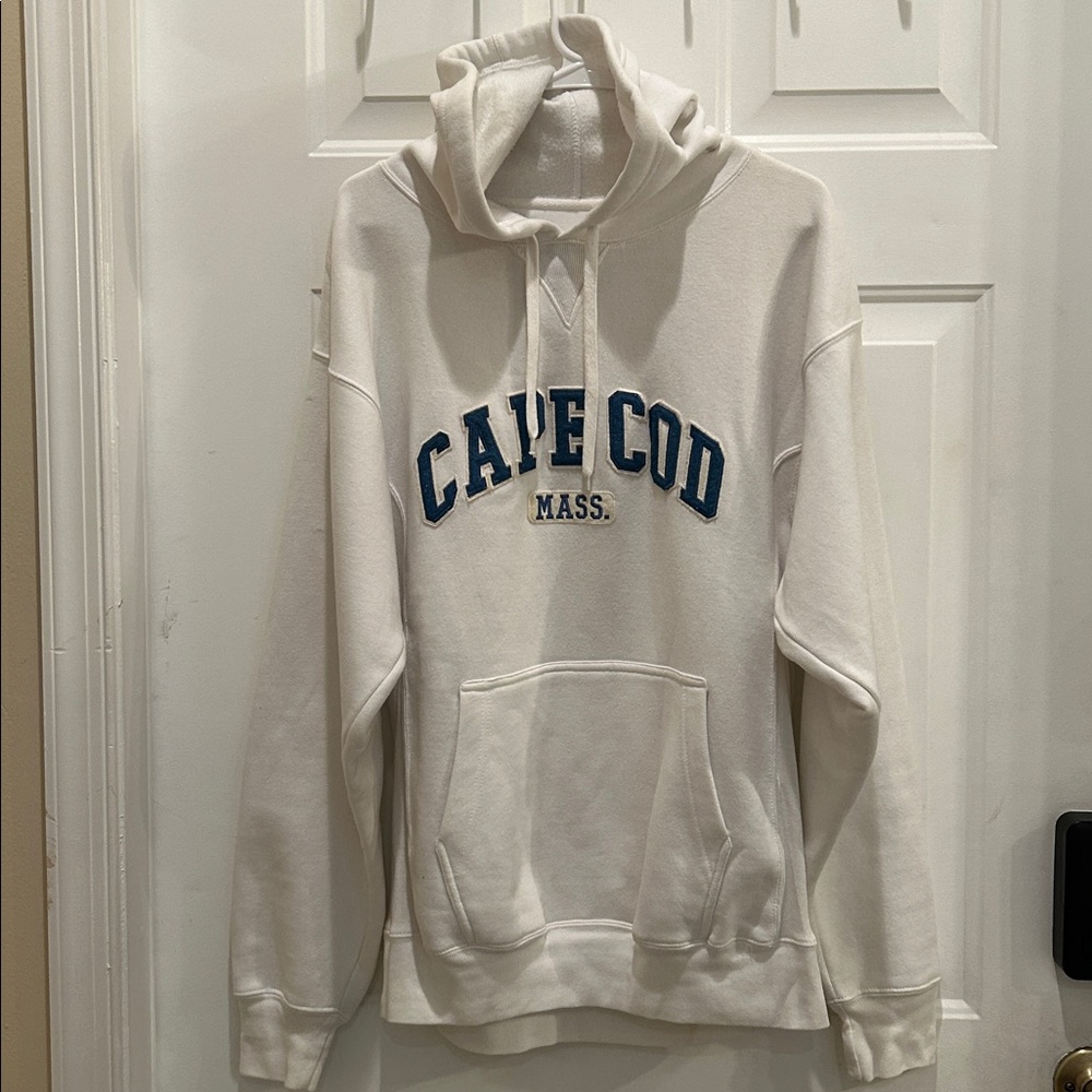 White Cape Cod hoodie sweatshirt
